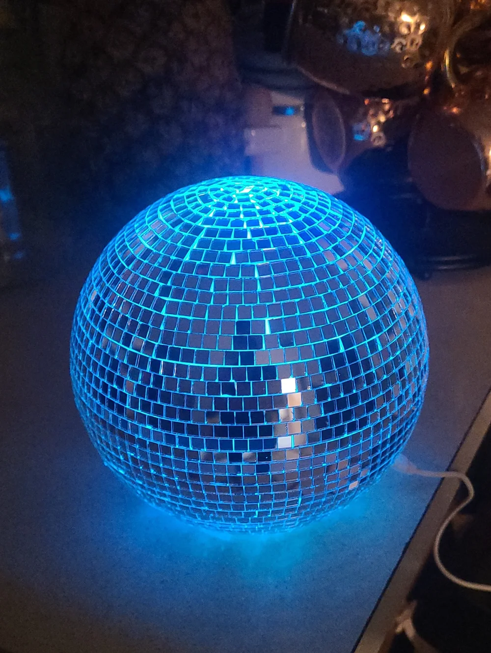 Table Top Mosaic Disco Ball Party Light - Decorative LED Color Changing Sphere